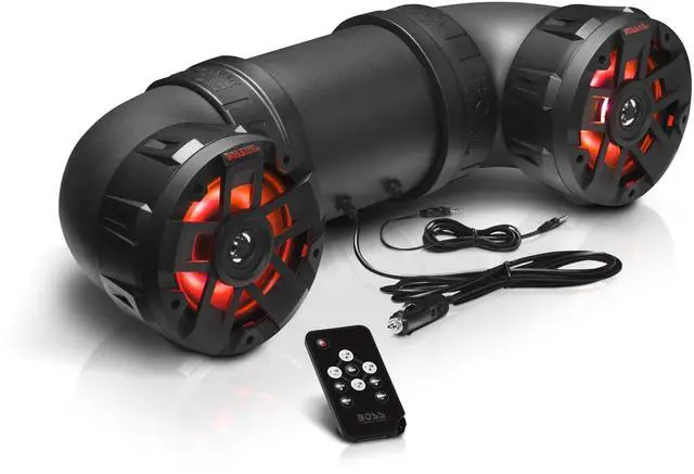 Main image of ATV8BRGB ATV UTV Sound System - 8 Inch Speakers, 1.5 Inch Tweeters, Full Range, IPX5 Weatherproof, Bluetooth, Built-in Amplifier, Multi-Color Illumination, Golf Cart Compatible
