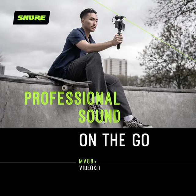 Alt view image 5 of 6 - MV88+ Video Kit Digital Stereo Condenser Microphone for iPhone, Android, Mac & PC - Portable Recording Mic with DSP Controls, Headphone Monitoring & Tripod, Black