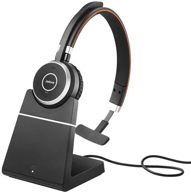 Main image of Evolve 65 UC Wireless Headset, Mono Includes Link 370 USB Adapter Bluetooth Headset with Industry-Leading Wireless Performance, Passive Noise Cancellation, All Day Battery
