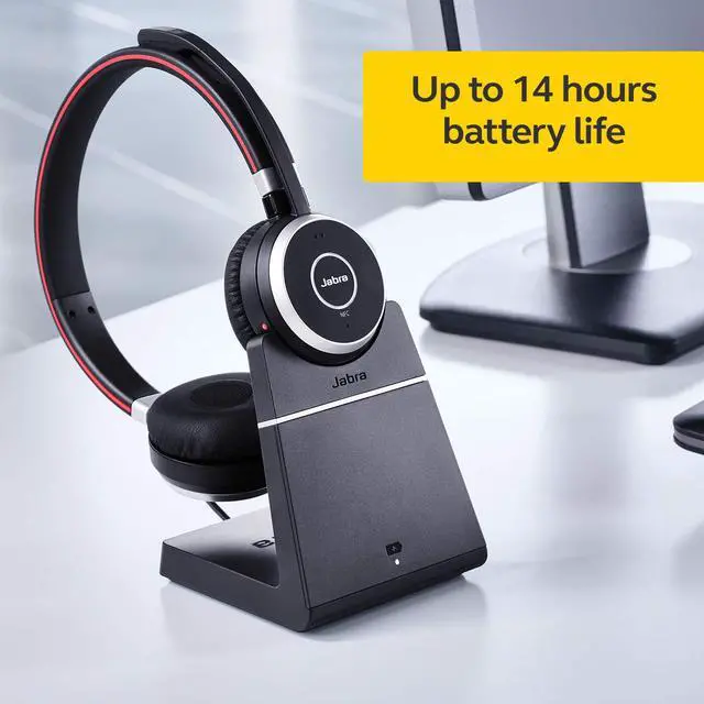 Alt view image 6 of 6 - Evolve 65 Mono UC, Charging Stand & Link 370 - Professional Unified Communicaton Headset