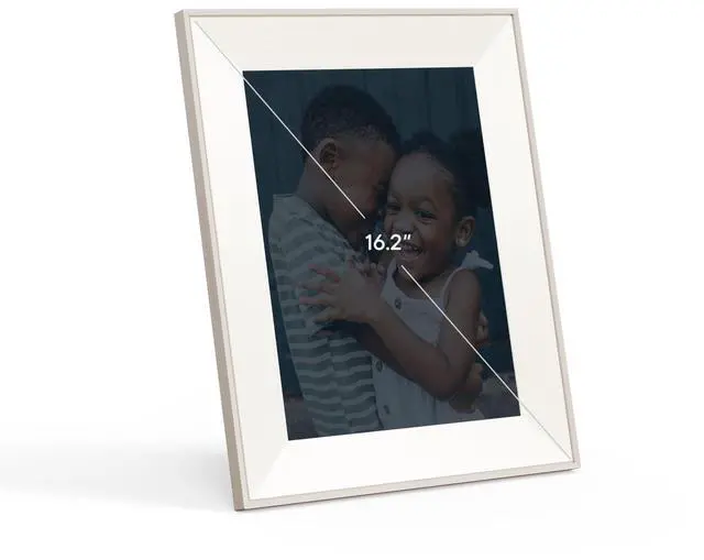 Alt view image 2 of 6 - Aspen 12" Digital Picture Frame | Wirecutter's Best Digital Frame for Gifting | Send Photos Directly to Your Frame from Anywhere | Quick & Easy Setup Over WiFi | Free, Unlimited Storage - White