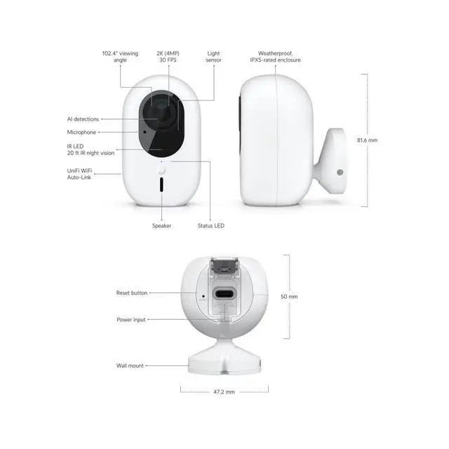 Alt view image 4 of 5 - UbiQuiti UVC-G4-INS