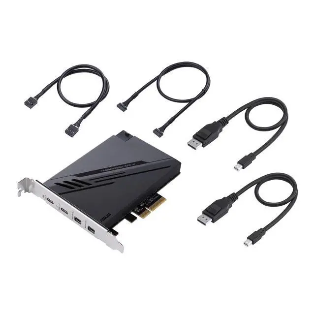 Alt view image 5 of 6 - ThunderboltEX 4 with Intel® Thunderbolt 4 JHL 8540 Controller, 2 USB Type-C Ports, up to 40Gb/s bi-Directional Bandwidth, DisplayPort 1.4 Support, up to 100W Quick Charge, Black