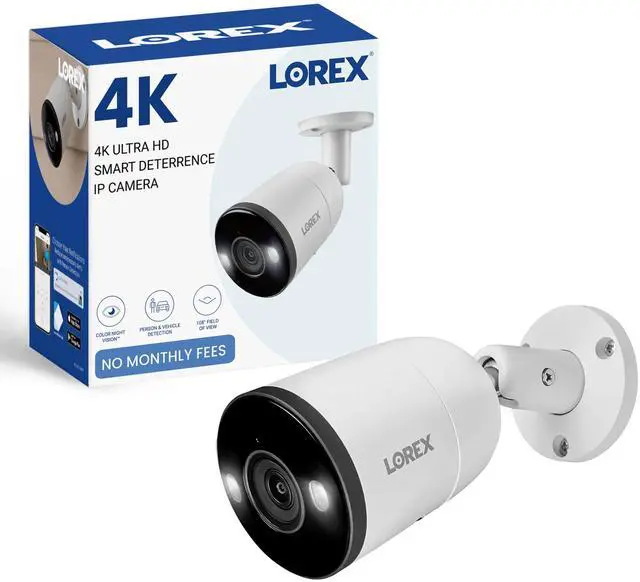 Main image of Outdoor 4K IP Add-On Metal Bullet Security Camera | NVR Add-On | Smart Motion Detection | 2-Way Talk | Color Night Vision | IP67 Waterproof | Requires Recorder