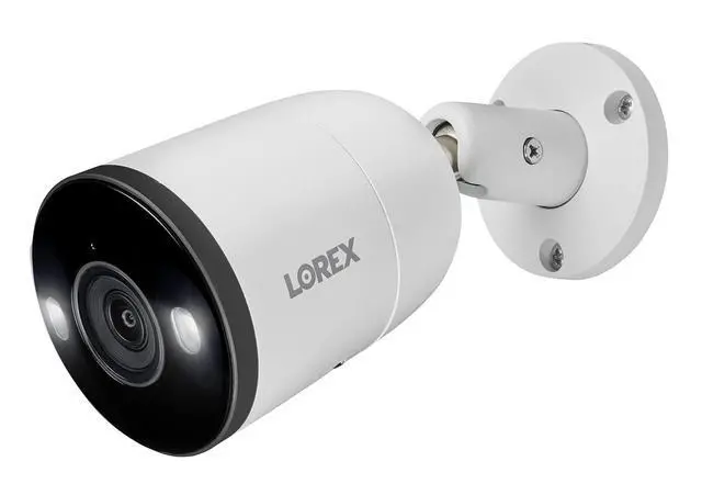 Alt view image 3 of 6 - Outdoor 4K IP Add-On Metal Bullet Security Camera | NVR Add-On | Smart Motion Detection | 2-Way Talk | Color Night Vision | IP67 Waterproof | Requires Recorder