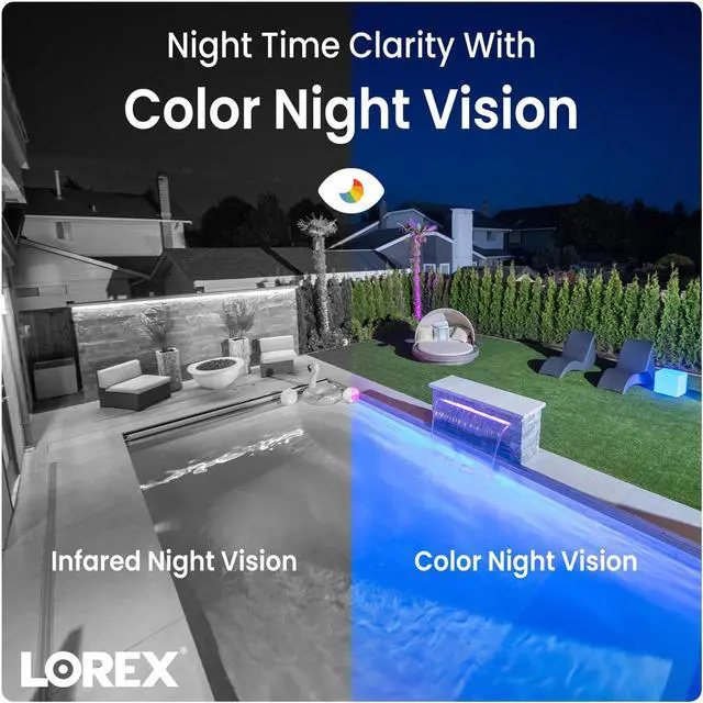 Alt view image 6 of 6 - Outdoor 4K IP Add-On Metal Bullet Security Camera | NVR Add-On | Smart Motion Detection | 2-Way Talk | Color Night Vision | IP67 Waterproof | Requires Recorder