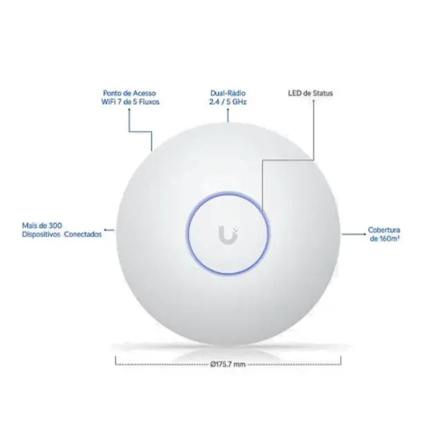 Alt view image 2 of 5 - Ubiquiti UniFi Access Point U7 Long-Range (U7-LR)