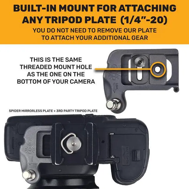 Alt view image 5 of 6 - SpiderPro Mirrorless Dual Camera System v2 for Carrying TWO Professional Cameras and Heavy Gear Featuring Belt with Built-In Self-Locking Camera Holsters for Quick-Draw Camera Access