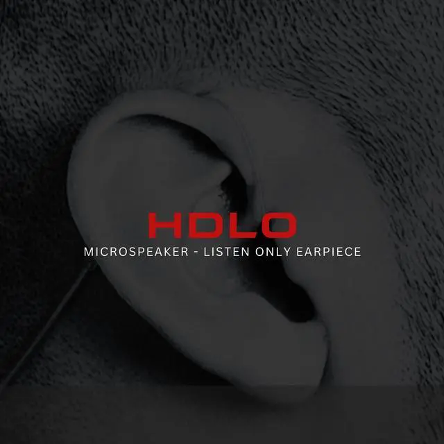 Alt view image 2 of 6 - HDLO - Tubeless, Covert High Definition 3.5mm Police Listen Only Earpiece (HDLO-3.5-B), Designed for Law Enforcement and Military, Black