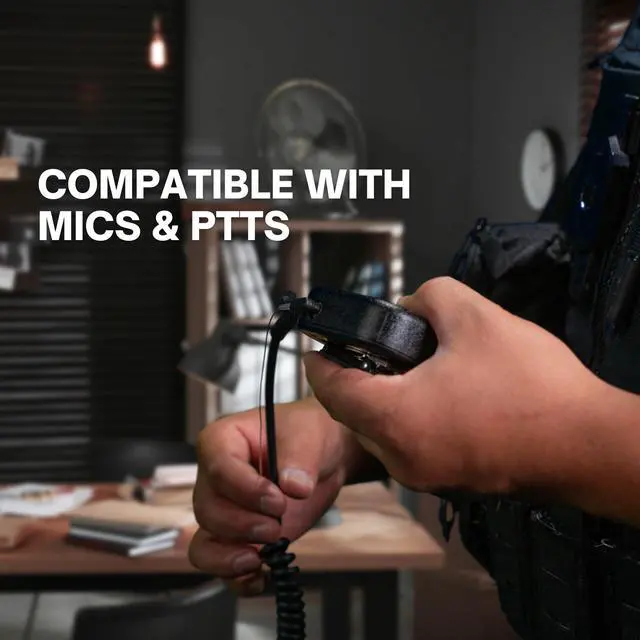 Alt view image 3 of 6 - HDLO - Tubeless, Covert High Definition 3.5mm Police Listen Only Earpiece (HDLO-3.5-B), Designed for Law Enforcement and Military, Black