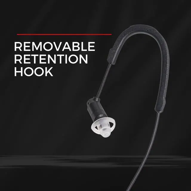 Alt view image 4 of 6 - HDLO - Tubeless, Covert High Definition 3.5mm Police Listen Only Earpiece (HDLO-3.5-B), Designed for Law Enforcement and Military, Black