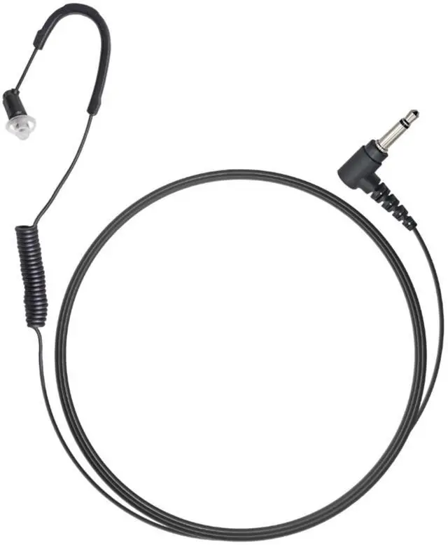 Alt view image 5 of 6 - HDLO - Tubeless, Covert High Definition 3.5mm Police Listen Only Earpiece (HDLO-3.5-B), Designed for Law Enforcement and Military, Black