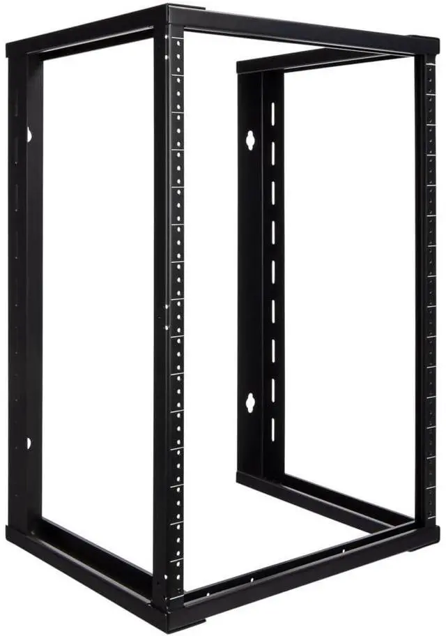 Main image of 15U Wall Mount Rack - Server Rack for 19 Inch IT Equipment Open Frame Rack Network Rack for AV & Server Equipment 16 Deep Rack, Black