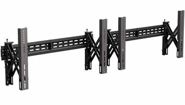 Main image of Pop-Out Steel Video Wall Mounts, Fits 2 TV Screens 37 to 90 inches, Wide VESA Range and Screen Leveling, Holds up to 154 lbs per TV, 2 Mounts, Black, MOUNT-VW90-2