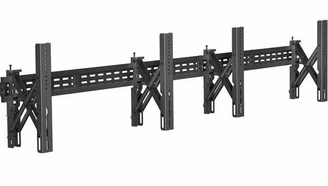 Main image of Pop-Out Steel 1x2 Video Wall Mount, Fits 2 TV Screens 37 to 65 inches, Wide VESA Range and Screen Leveling, Holds up to 308 lbs, Black, MOUNT-VW65-2