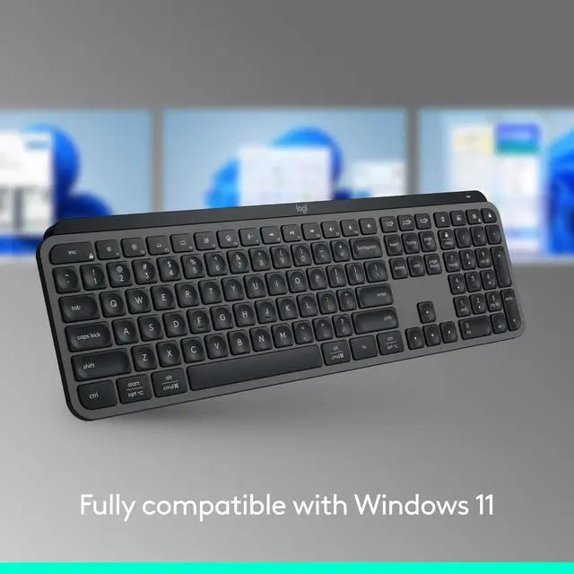 Alt view image 5 of 6 - MX Keys S Wireless Keyboard, Low Profile, Fluid Precise Quiet Typing, Programmable Keys, Backlighting, Bluetooth, USB C Rechargeable, for Windows PC, Linux, Chrome, Mac - Graphite