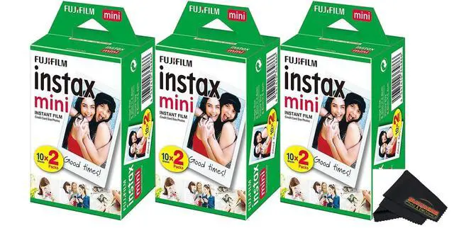 Alt view image 3 of 6 - 16437396 Instax Mini Twin Pack Picture Format Instant Daylight Film Pack of 3 (60 Shots)