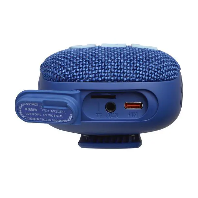 Alt view image 4 of 6 - Wind 3 FM Bluetooth Handlebar Speaker (Blue)