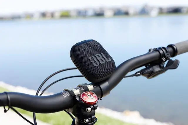 Alt view image 5 of 6 - Wind 3 FM Bluetooth Handlebar Speaker, Black