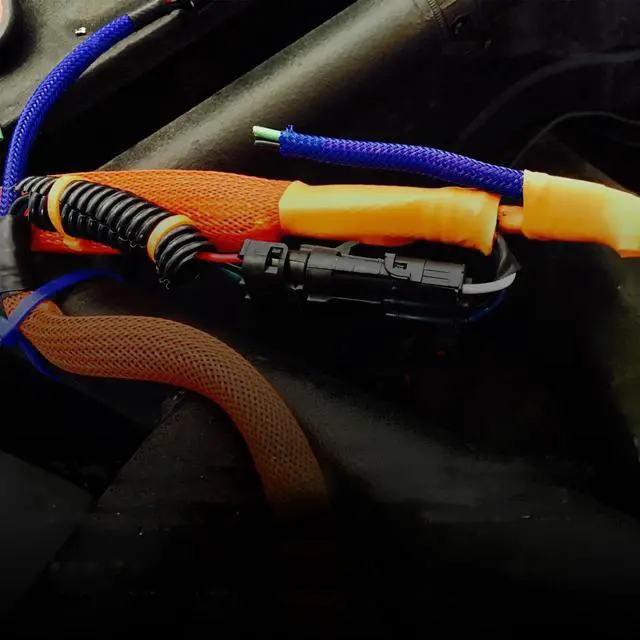Alt view image 3 of 3 - 1/2" PET Expandable Braid Sleeving Flame Retardant Flexible Wire Mesh for Cord Management and Cable Protection - 500 Feet - Black