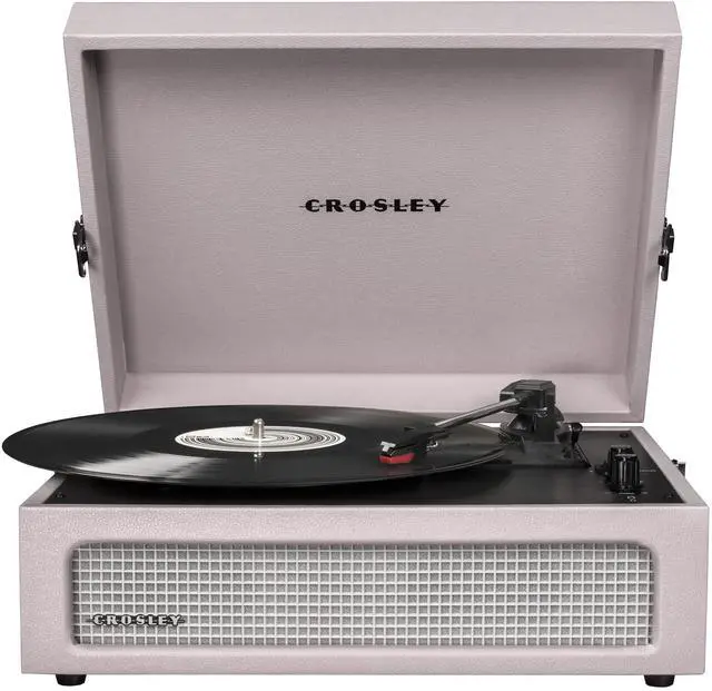 Main image of CR8017B-AM Voyager Vintage Portable Vinyl Record Player Turntable with Bluetooth in/Out and Built-in Speakers, Amethyst