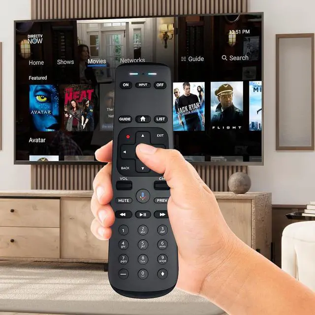 Alt view image 2 of 4 - Buck AT&T DirecTV Stream RC83V IR/RF Universal Gemini Voice Remote Control - Replacement for Gemini Air, 10701-A4-002, P21KW-500, C71KW-200 & C71KW-400 Osprey Receiver Set-Top Boxes (RC4693701/01BR)