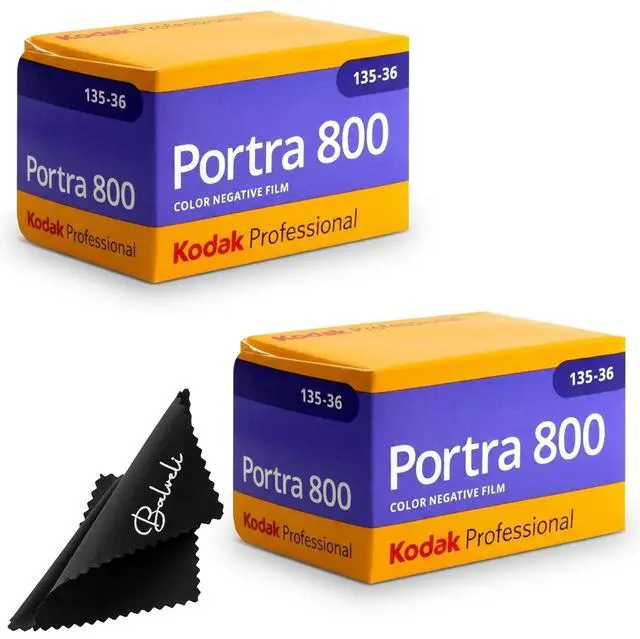 Main image of Kodak Portra 800 35mm Film 2 Pack 36exp for 35mm Film Camera Roll Bundle - Kodak Film- Cloth - 35 mm Film Roll- Camera Film