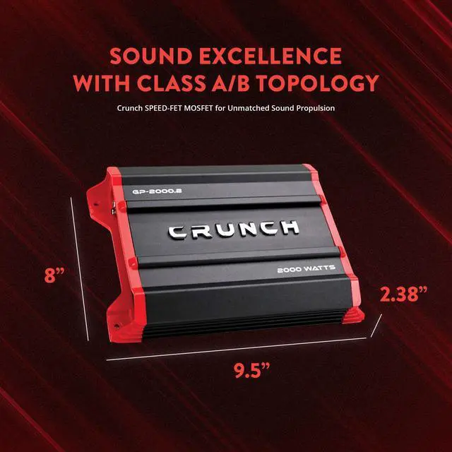 Alt view image 2 of 4 - Ground Pounder GP-2000.2 2000 Watt 2 Channel Amplifier