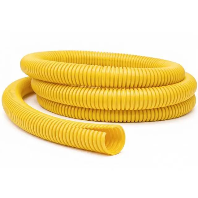 Main image of Colored Split Wire Loom Tubing 1 Inch 100 Ft Long - Yellow Wire Conduit Cover for Cords - Corrugated Tubing and Protector for Automotive Wires Durable Polyethylene