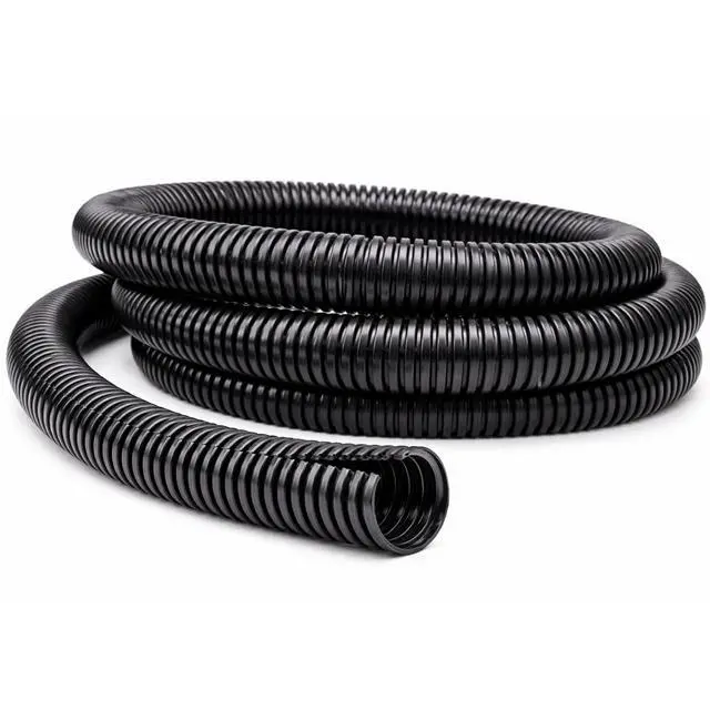 Main image of Split Wire Loom Tubing 1-1/4 Inch 100 Ft Long - Black Wire Conduit Cover for Cords - Corrugated Tubing and Protector for Automotive Wires Durable Polyethylene