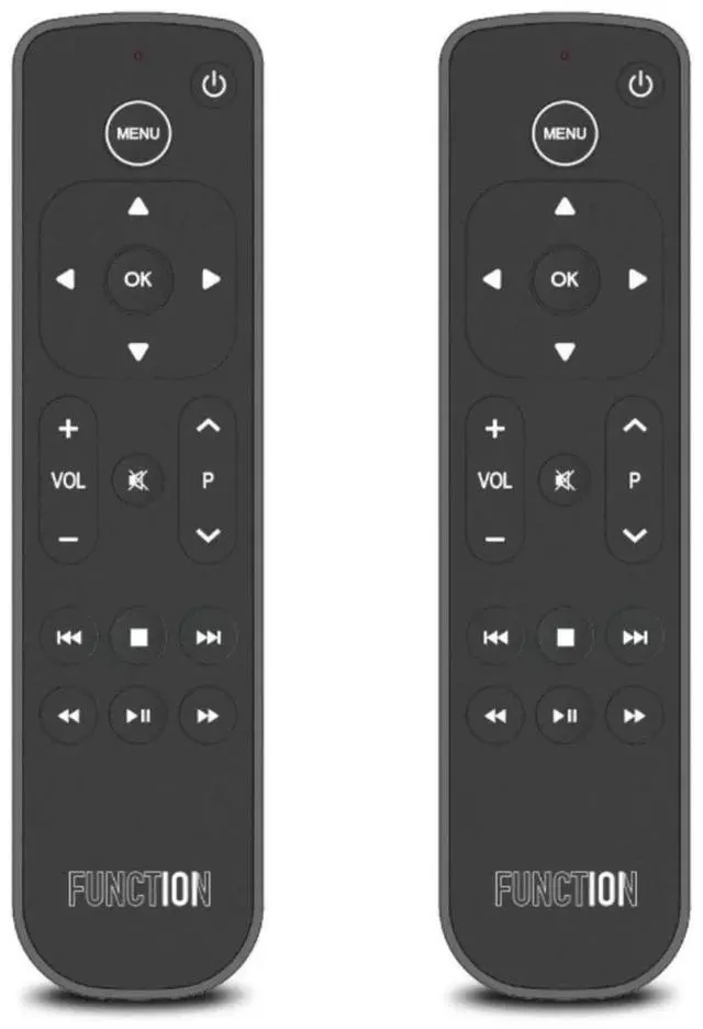 Main image of Pack of 2 Bluetooth Button Remotes for Apple TV/Apple TV 4K - Replacement Apple TV Remote (IR - BLE) No Voice Support, 2 AAA Batteries Included per Remote