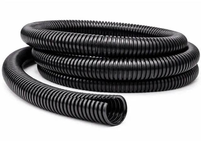 Main image of Split Wire Loom Tubing 1/2 Inch 250 Ft Long - Black Wire Conduit Cover for Cords - Corrugated Tubing and Protector for Automotive Wires Durable Polyethylene