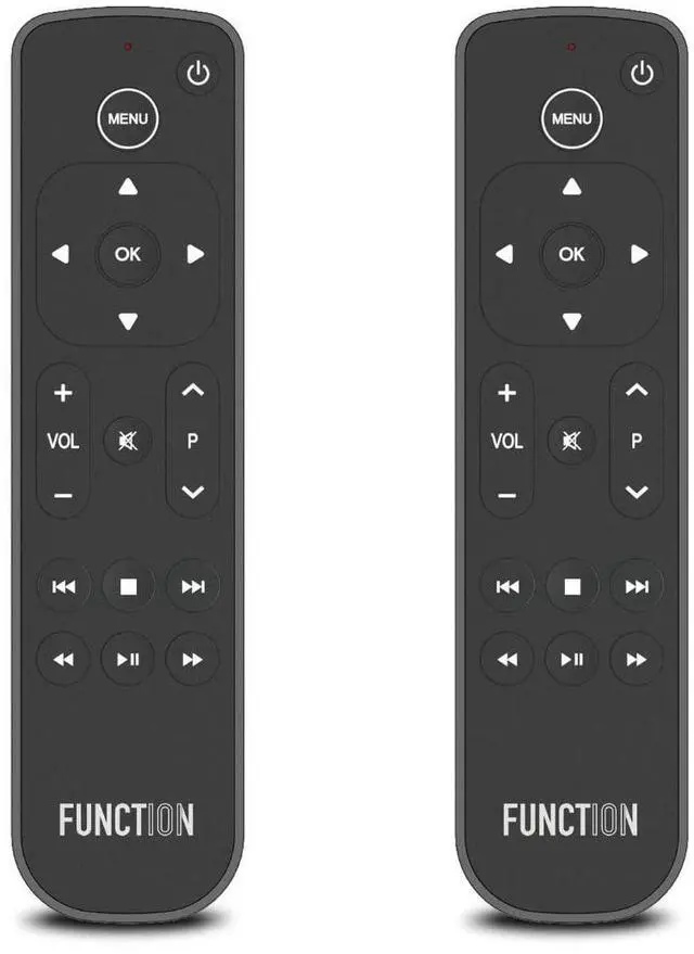 Main image of F101-ATVRM 2-Pack | Replacement Button Remote for Apple TV | Infrared Connectivity | 2 AAA Batteries Included
