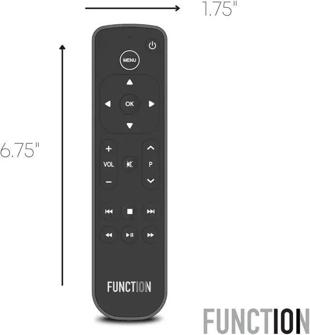 Alt view image 2 of 4 - F101-ATVRM 2-Pack | Replacement Button Remote for Apple TV | Infrared Connectivity | 2 AAA Batteries Included
