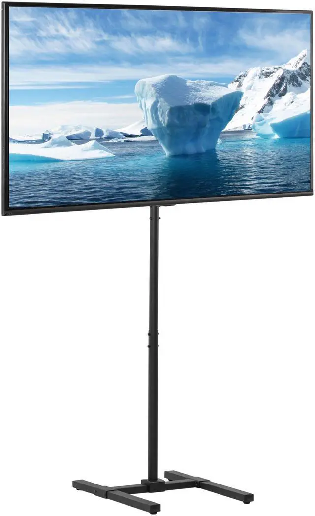 Main image of Extra Tall TV Floor Stand for 13 to 65 inch Screens up to 44 lbs, LCD LED OLED 4K Smart Flat, Curved Monitor Panels, Max VESA 400x400, 70.5 inch Pole for Treadmills, Black, STAND-TV18