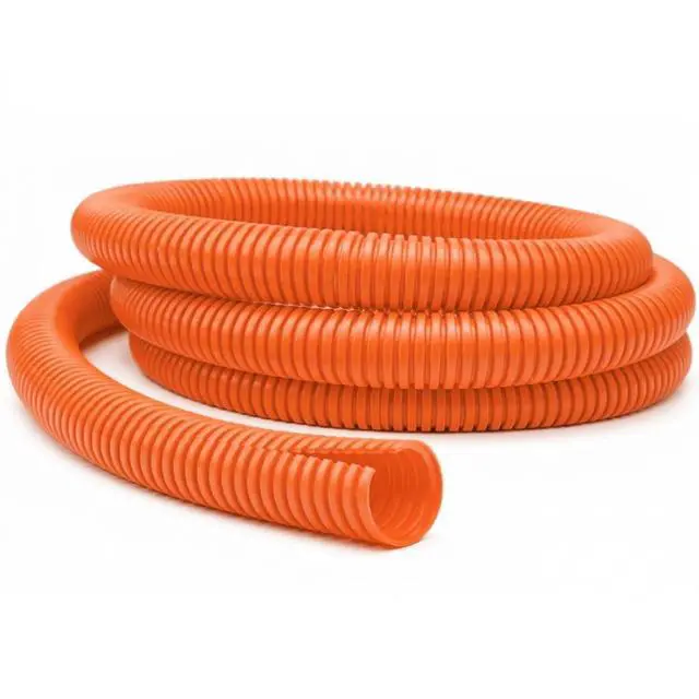 Main image of Colored Split Wire Loom Tubing 3/4" Inch 100 Ft Long - Orange Conduit Cover for Cords - Corrugated Tubing and Protector for Automotive - Durable Polyethylene