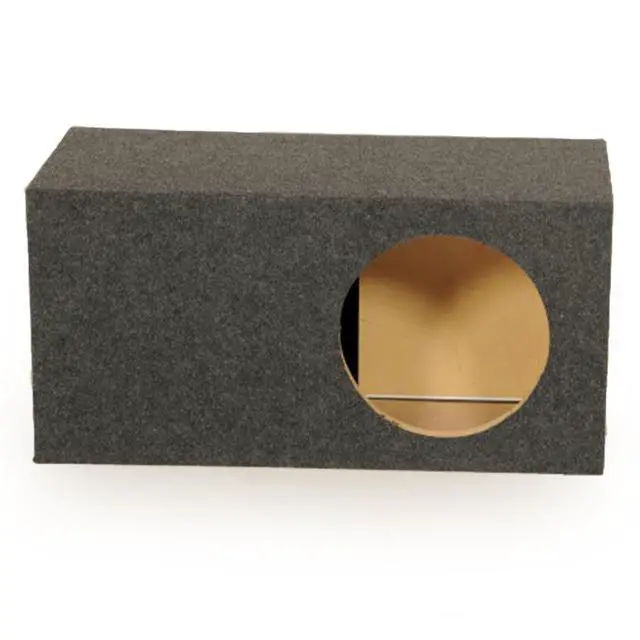 Alt view image 2 of 4 - QPower 15 Inch Heavy Duty Single Vented Carpet Covered Durable Car Audio Extra Large Vehicle Subwoofer Enclosure Woofer Box, Charcoal Gray