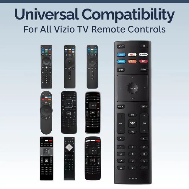 Alt view image 4 of 4 - 2 Pack XRT136 Vizio Smart TV Remote Replacement - Easy Setup, Infrared, Shortcut Keys, Universal Remote for SmartCast TVs - Vizio Remote Control Replacement for D, E, M, P, V, PX, OLED Series