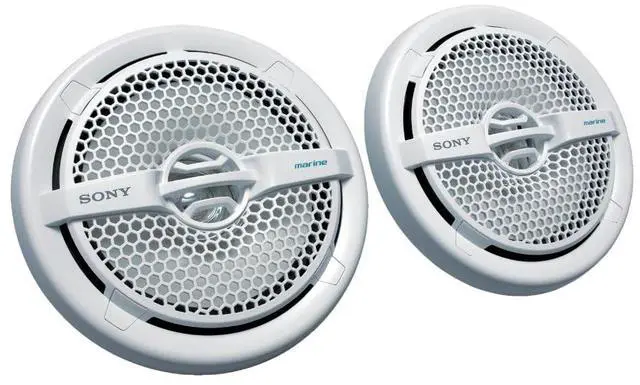 Main image of Marine Audio Speakers Stereo Marine Use Certified with 6.5 Inch Dual Cone Design for Boats, Pools, and Other Outdoor Audio Systems, White