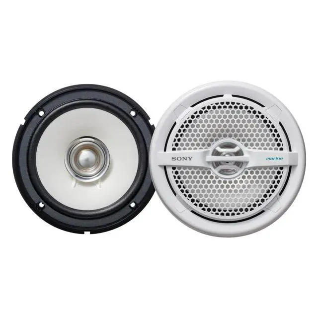 Alt view image 3 of 4 - Marine Audio Speakers Stereo Marine Use Certified with 6.5 Inch Dual Cone Design for Boats, Pools, and Other Outdoor Audio Systems, White