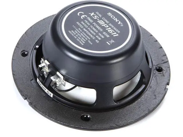 Alt view image 4 of 4 - Marine Audio Speakers Stereo Marine Use Certified with 6.5 Inch Dual Cone Design for Boats, Pools, and Other Outdoor Audio Systems, White