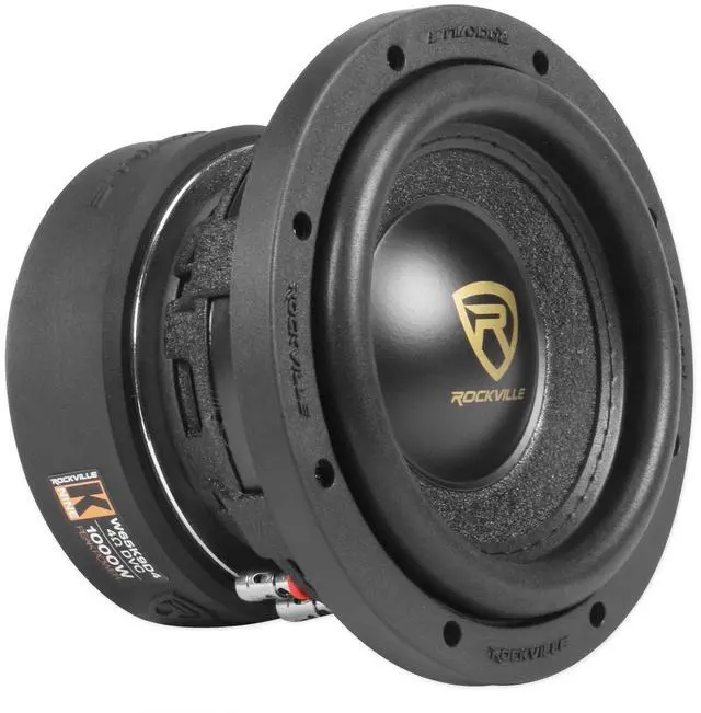 Main image of W8K9D4 2000W Peak 8-Inch Car Audio Subwoofer Dual 4-Ohm, High-Power Output, Durable Build, Deep Bass, for Car Audio Enthusiasts