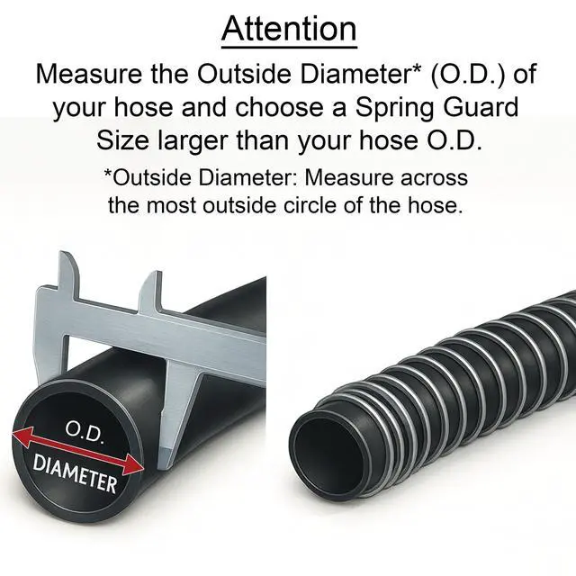 Alt view image 3 of 4 - 3/4" Steel Spring Guard Flexible Pipe Hose Protector Metal Spiral Wrap Armor Cover - 21mm - 25 Feet