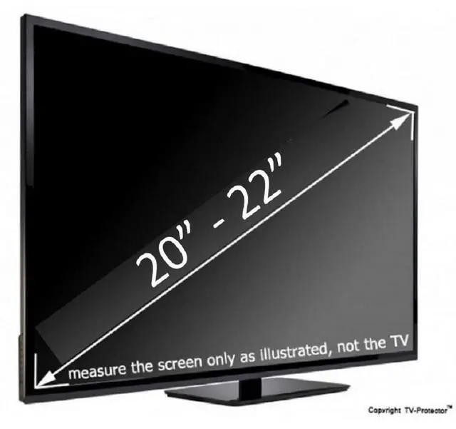 Alt view image 2 of 4 - 20-22 inch Anti-blue Light TM TV/Monitor Screen Protector for LCD, LED and Plasma TVs