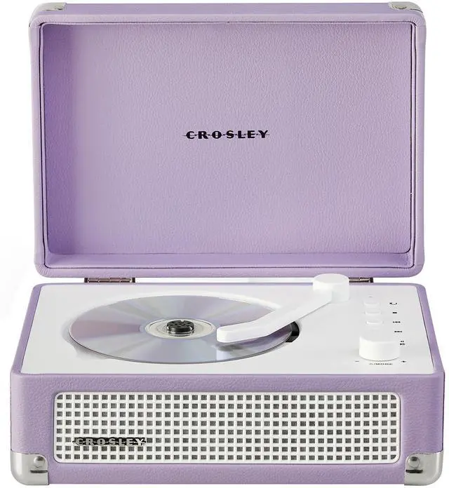 Main image of CR3505A-LN Cruiser Retro Portable CD Player with Stereo Bluetooth Speakers and FM Radio, Lavender