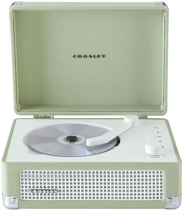 Main image of CR3505A-MT Cruiser Retro Portable CD Player with Stereo Bluetooth Speakers and FM Radio, Mint