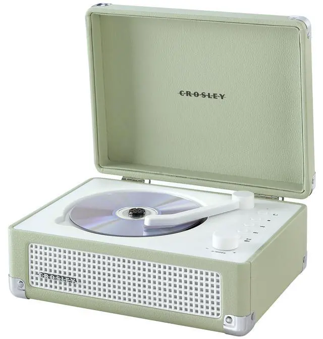 Alt view image 3 of 4 - CR3505A-MT Cruiser Retro Portable CD Player with Stereo Bluetooth Speakers and FM Radio, Mint