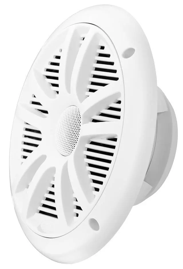 Alt view image 4 of 6 - 4) New Boss Audio MR6W 6.5" 180W Dual Cone Marine/Boat Speakers Stereo- White