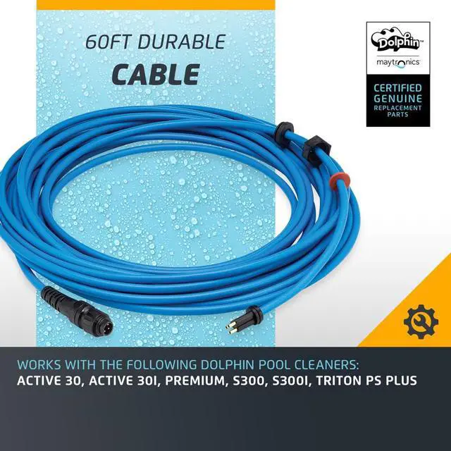 Alt view image 3 of 5 - Genuine Replacement Part Durable 60 FT Blue Cable for Agile Robot Movement 9995885-DYI