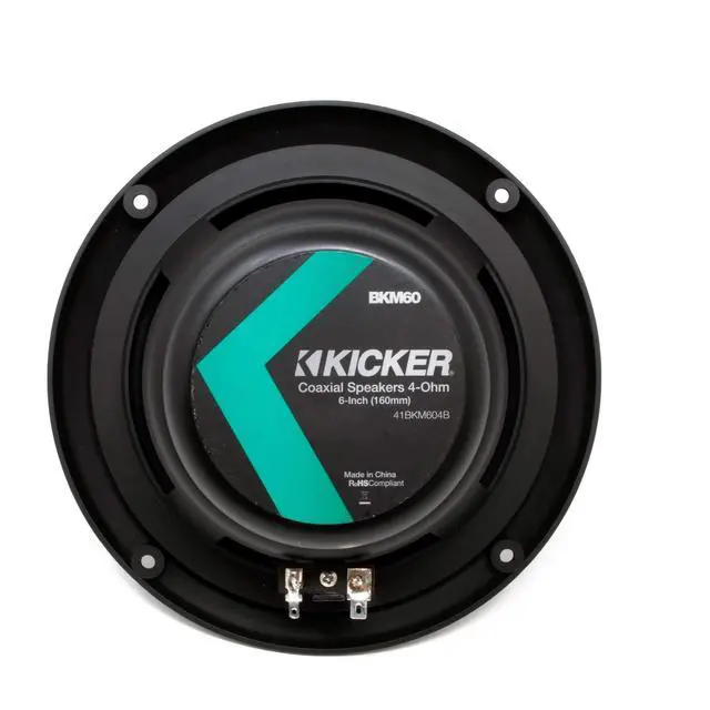 Alt view image 3 of 5 - Black OEM Replacement Marine 6.5" 4 Ohm Coaxial Speakers